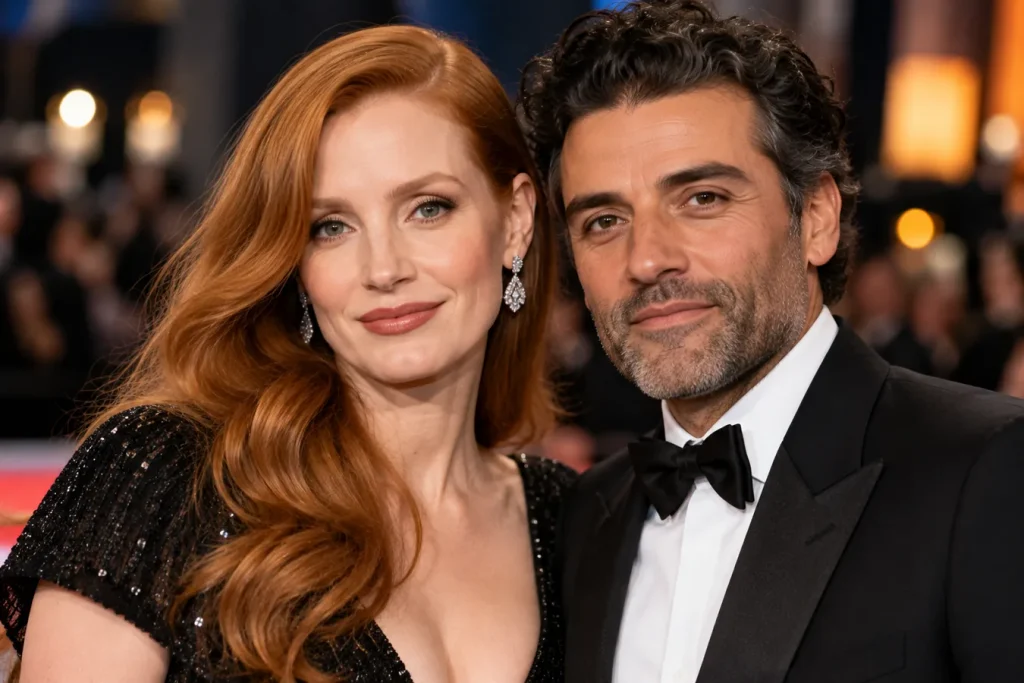 Jessica Chastain and Oscar Isaac