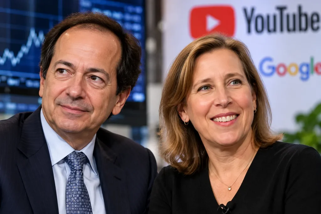 John Paulson and Susan Wojcicki